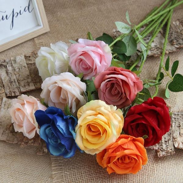 

decorative flowers & wreaths flannel rose single is not easy to deform
