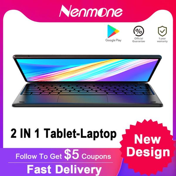 

nenmone 10.5 inch working tablet 4g network portable android 2 in 1 lapgps gaming with keyboard 13mp camera pc