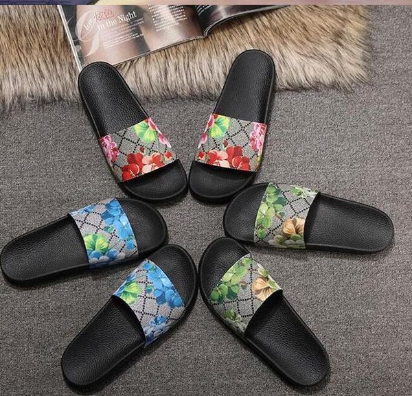 

european style classic style roman style slippers fashion flat shoes lady sandals printed decorative rubber soles more colors, Black