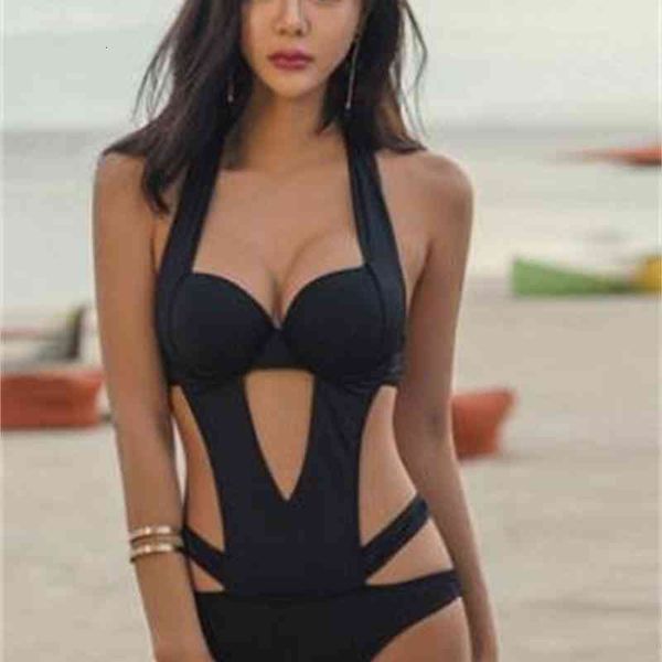 

fashion hollow out swimwear bikinis designer bathing suits one piece suits black bikini for women summer, White;black