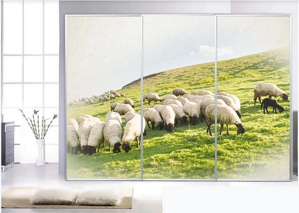 

wallpapers wall paper 3 d custom mural on the european grass sheep nature landscape room home decor po wallpaper for bedroom walls