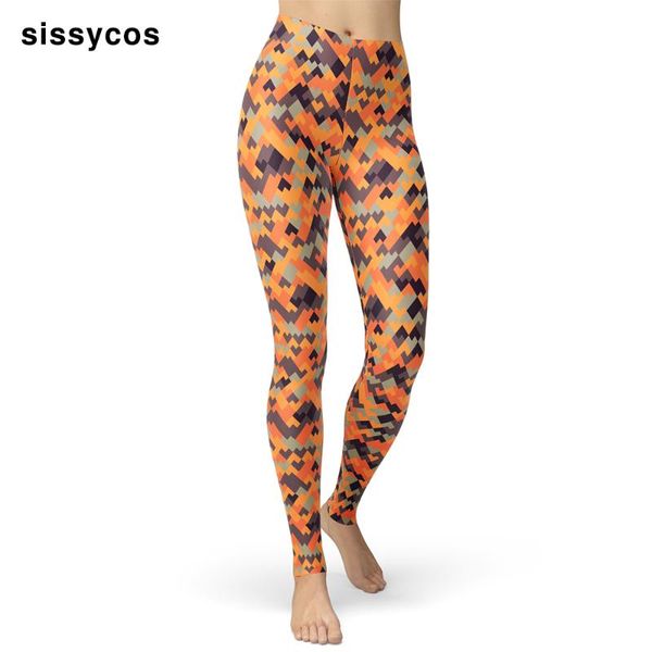 

women's leggings geometrical abstract painting printed for women girl push up fitness workout brushed buttery soft pants casual trouser, Black
