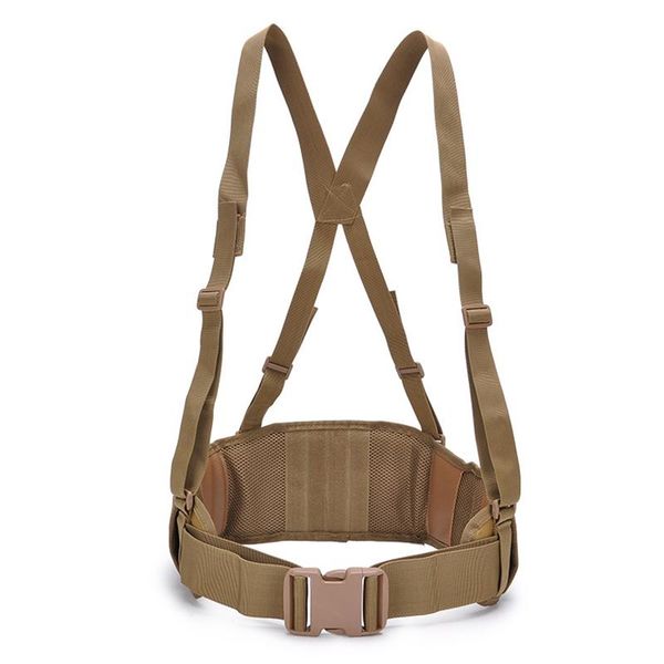 

men's tactical belt special forces service nylon army outdoor hiking camping hunting molle portable girdle belts, Black;brown