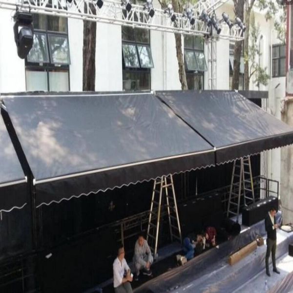 

shade waterproof retractable pavilion of electric canopy awning