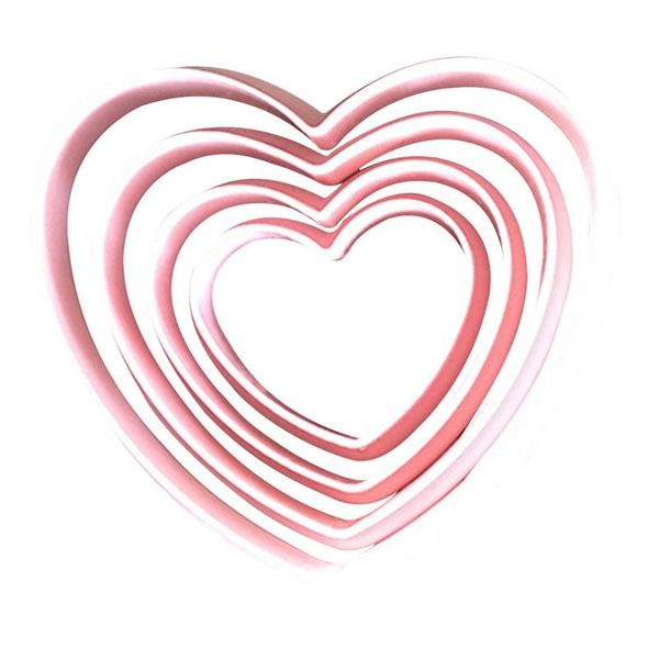 

baking moulds 4 size heart shape cake cutters plastic cute cookie shapes diy tools accessories