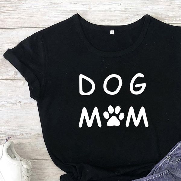 

sale women t shirts lady fashion casual graphic loose dog mom printed shirt harajuku soft ullzang tshirt black grey white