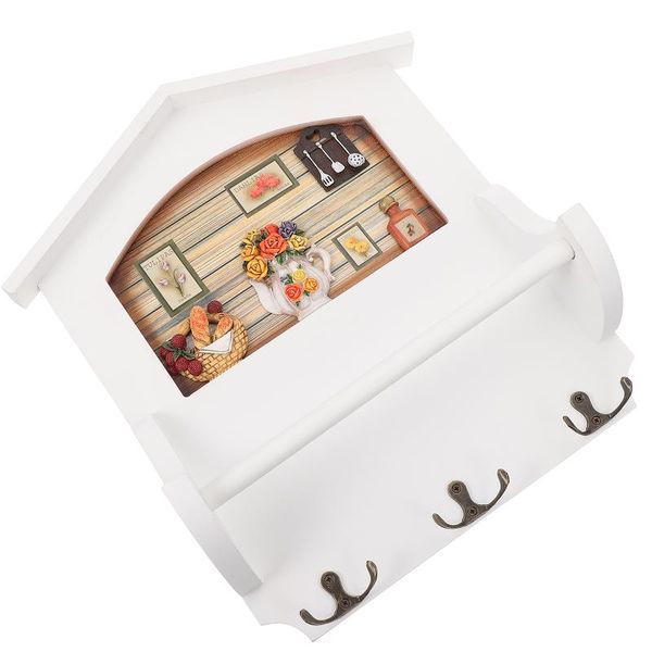 

hooks & rails 1pc wall hook hallway storage holder key hanging rack retro hanger