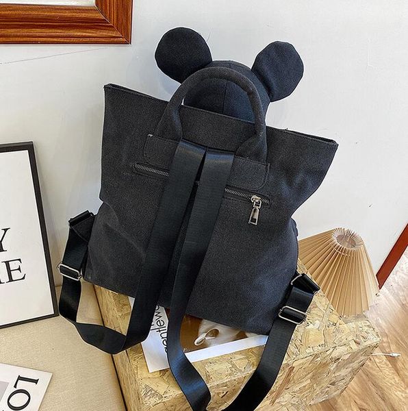 

wholesale ladies leather backpacks outdoor large-capacity leisure canvas backpack sweet and lovely cartoon fashion handbag personalized prin