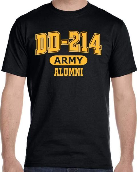 

men's t-shirts threadabilities dd-214 us army alumni t-shirt for proud, brave retired veterans, White;black