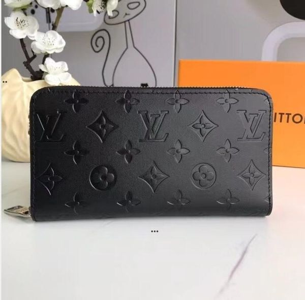 

1-17 single zipper wallet the most stylish cards and coins men leather purse card holder women wallet gglvlouisvitton ysl&