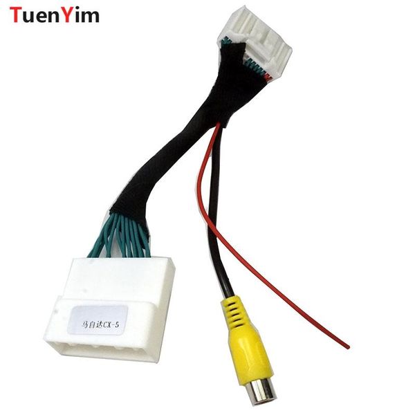 

car rear view cameras& parking sensors connection cable for 2 cx-5 2021 reversing camera to oem monitor without damaging the wiring