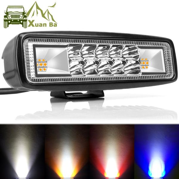 

working light led work bar 6 inch 4x4 offroad running lights 12v 24v car truck suv atv motorcycle driving strobe warning fog lamp