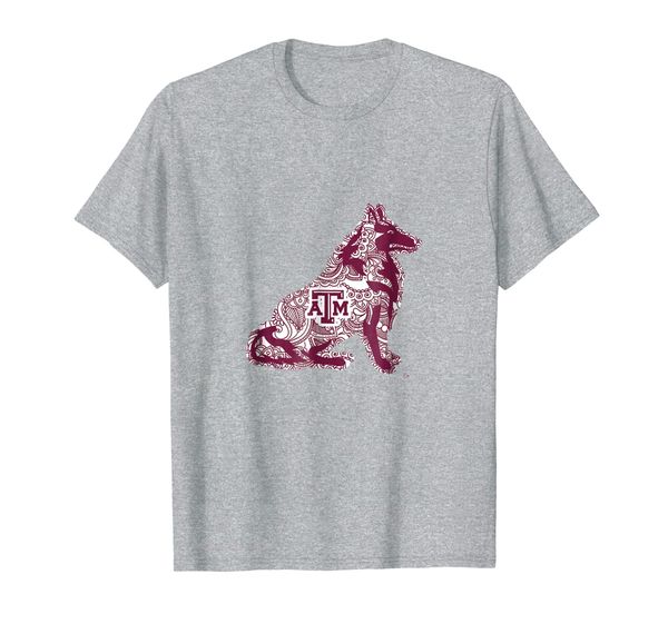 

texas am aggies mascot mandala t-shirt - apparel, White;black