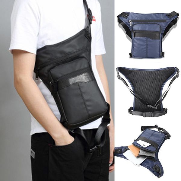 

men waist drop leg bag multifunction zipper thigh pack for outdoor cycling travel -opk bags
