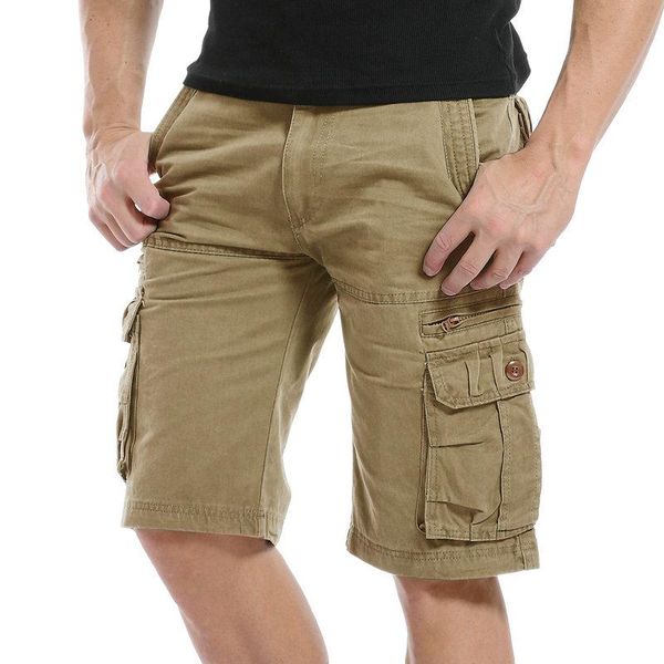 

men cargo shirts casual summer miitary beech shorts 2021 cotton men's, White;black