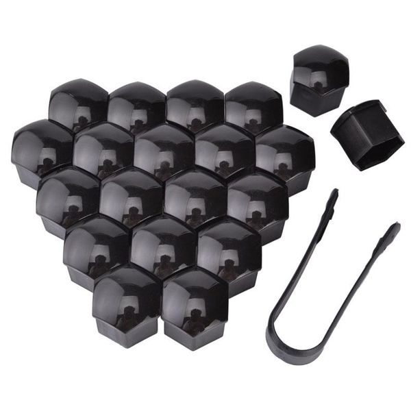 

hooks & rails 20pcs 17mm 19mm wheel nut bolt head cover cap protective caps exterior decoration protecting rims silver