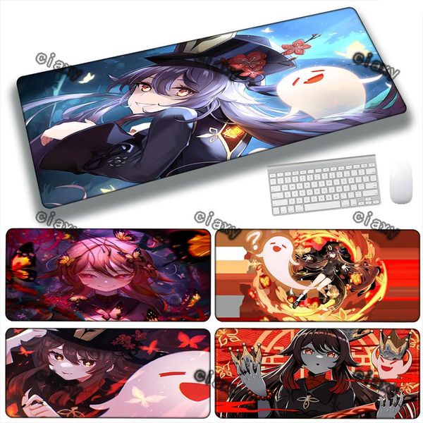 

mouse pads & wrist rests pad genshin impact gaming keyboard table mat cute pink kawaii xxl mause gamer computer desk mousepad company mats