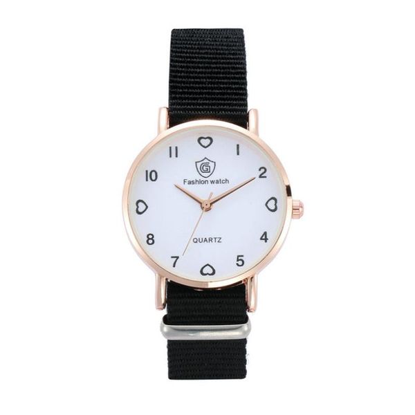 

wristwatches 2021 watch women fashion casual nylon strap watches simple ladies' small dial quartz clock dress, Slivery;brown