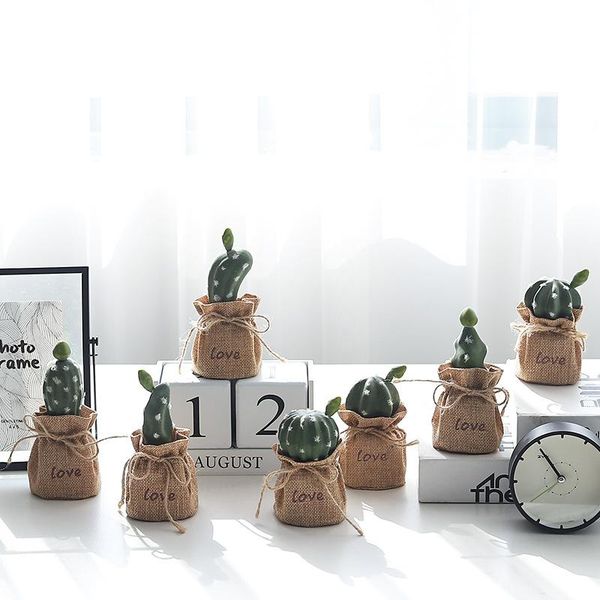 

decorative flowers & wreaths artificial plant succulent cactus figurines decoration mini bonsai fake potted plants for home office desktop