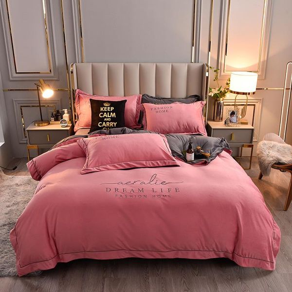 

bedding sets cotton soft set el bed us king  size chic golden embroidery duvet cover