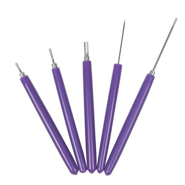 

other arts and crafts 5pcs professional practical rolling quilling paper pen portable slotted structure scrapbooking pvc handle diy origami