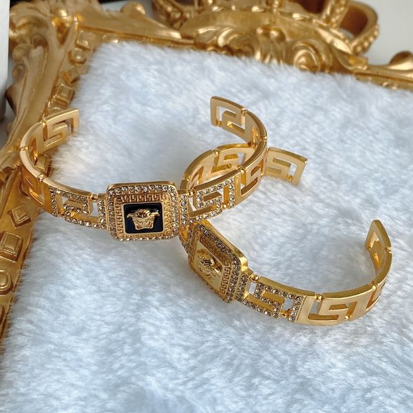 

vintagebrassbraceletfashionwomensluxuryjewelry, Black