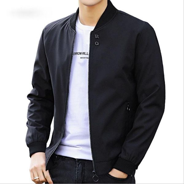 

men's jackets bomber zipper fashion male hip hop pilot coats slim fit outwear windbreaker jacket, Black;brown