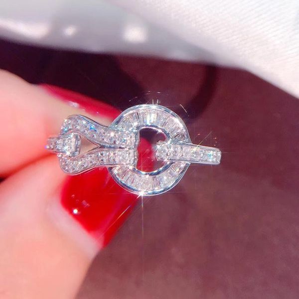 

cluster rings exquisite white gold zircon wedding ring luxury crystal bridal engagement anniversary jewelry cz gifts, Golden;silver