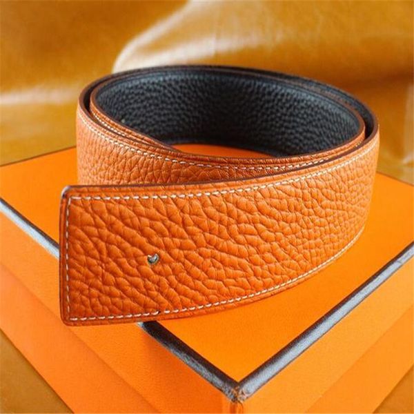 

mens woman belt casual smooth buckle belts 5 style optional width 3.8cm with box, Black;brown