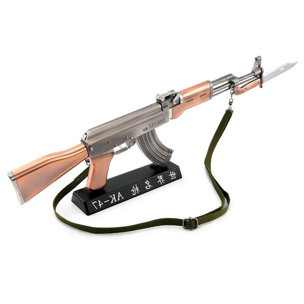 

9823all metal ak47 alloy toy gun military model can not be launched