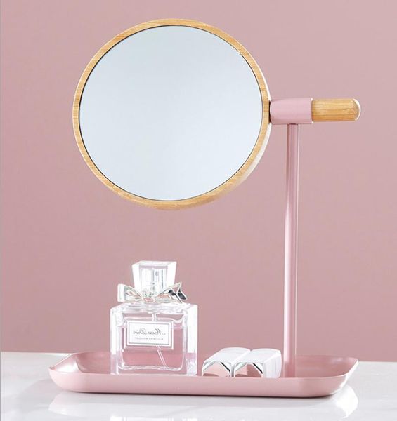 

compact mirrors multifunctional cosmetic storage box with mirror rotatable deskmakeup student dormitory vanity rack