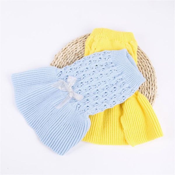 

dog apparel warm small cat sweater dress clothing autumn winter Â knitted pet puppy clothes costume for chihuahua pug outfit vest