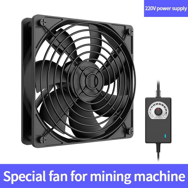 

fans & coolings gdstime 12cm high speed dc 12v 220v btc mining machine chassis workstation cabinet radiator 120mm violent server cooling fan