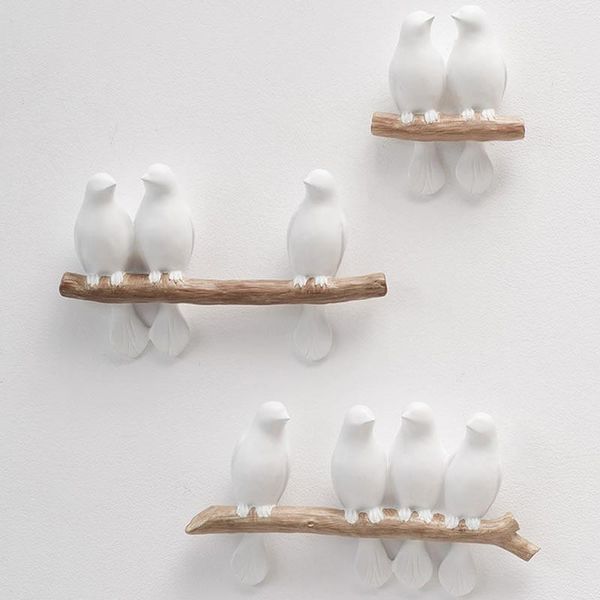 

decorative objects & figurines creative art bird wall decoration in tree branch brief home decor