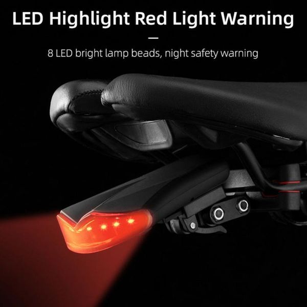 

mountain bike usb charging light wireless remote control bicycle steering tail anti-theft warning accessories lights