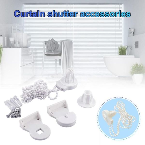 

other home decor roller blind shade clutch bracket cord chain with 2m long bead for 25mm tube curtain rolling holder clip accessories