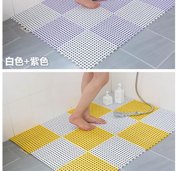

bath mats 4pcs splicing bathroom non-slip mat, bathroom, kitchen, bath, shower mat rug