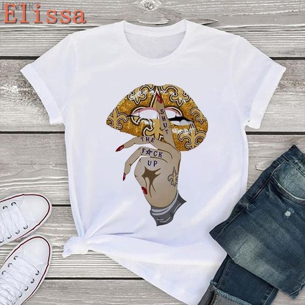 

harajuku shut up lips mens o neck aesthetics print casual short sleeve streetwear tee girl, White;black