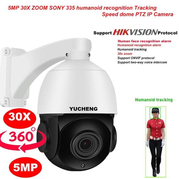 

auto tracking hikvision protocol 5mp 30x zoom sony imx 335 human face recognition ptz speed dome ip camera surveillance cameras