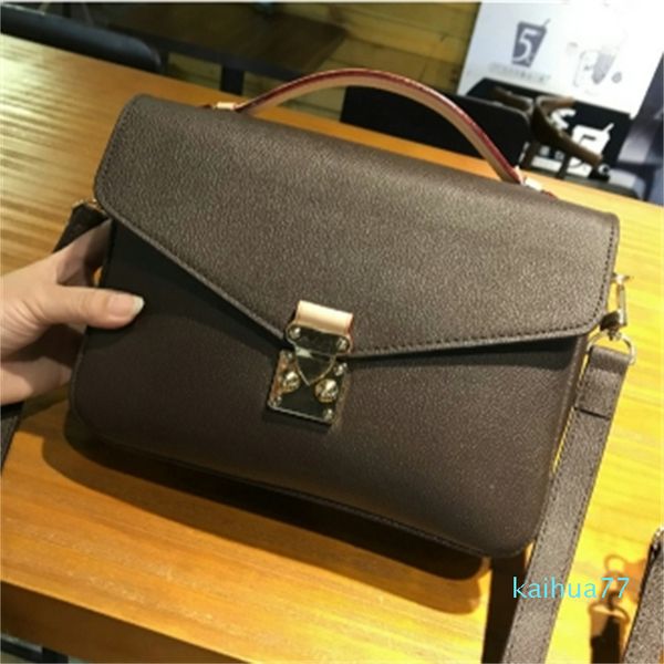 

2021 fashion genuine leather women's handbag shoulder bags 6525