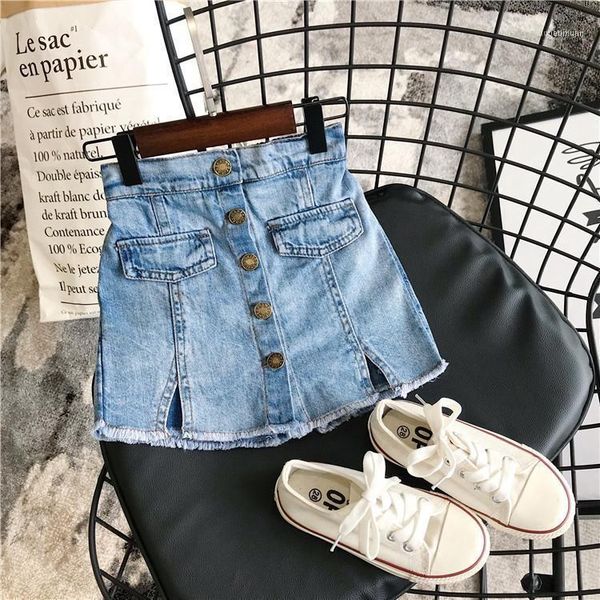 

skirts fashion kids girls korean denim skirt1, Blue