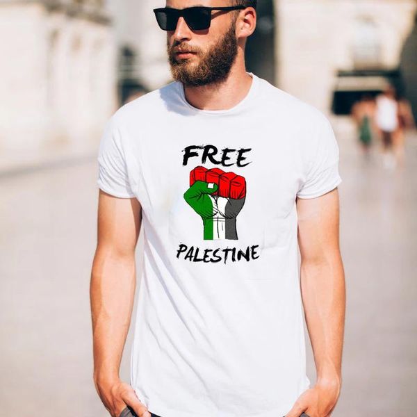 

men's t-shirts palestine flag men t shirts fashion short sleeve summer vintage clothes fans cheer asian size s-3xl cotton streetwear ma, White;black