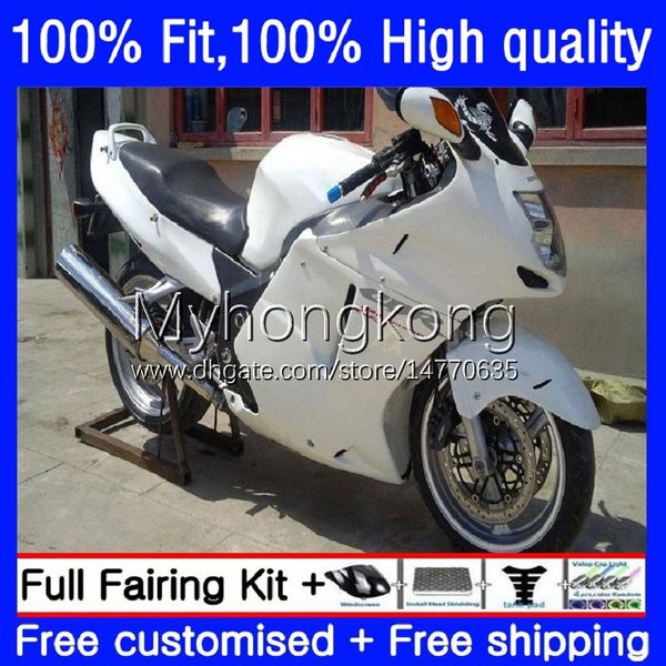 Honda Blackbird CBR1100XX 96 97 98 99 00 01 35NO.38 CBR 1100XX 1100 CC XX 2002 2003 2004 2005 2006 2007 Parlak Beyaz CBR1100 XX 96-07 OEM Fairing için Enjeksiyon Kalıbı Gövdesi