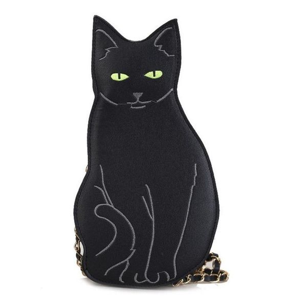 

evening bags fashion funny cute cat women's handbag unique animal female shoulder bag multipurpose chain crossbody for women handbags