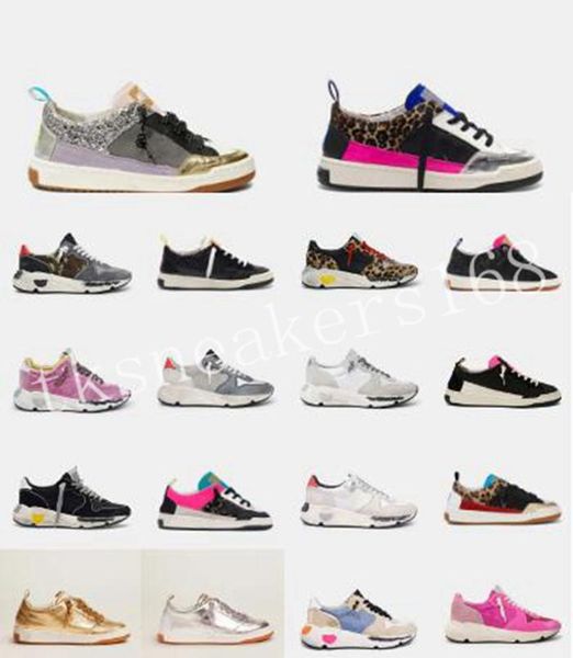 

Â2021 white pink colour sneakers boot super star sequin classic do -old dirty shoe designer man women casual shoes, Black