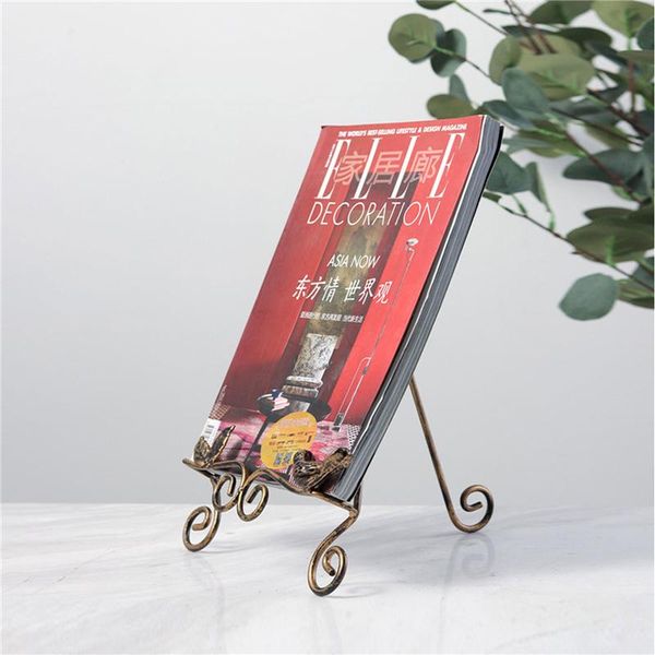 

table iron display rack for po frame decoration flowers leaf shape european style foldable stand frames
