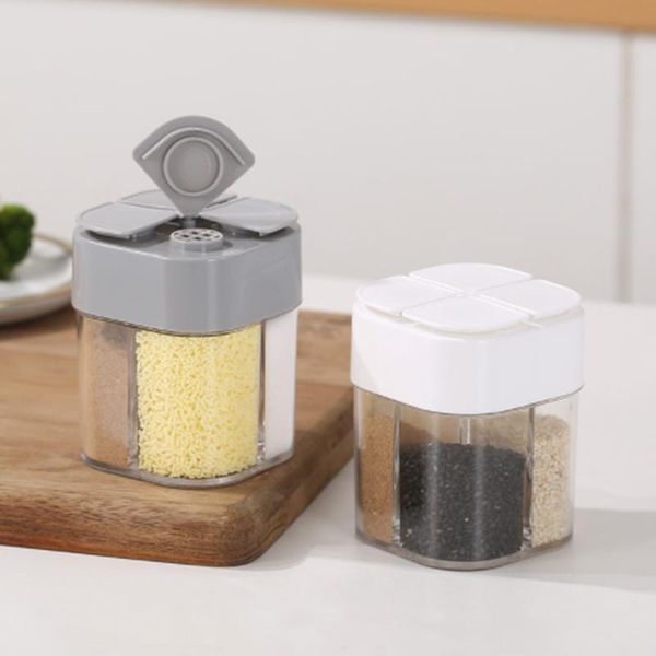 

storage bottles & jars four unity seasoning box combination pot spice case outdoor barbecue kitchen set accessories high quality