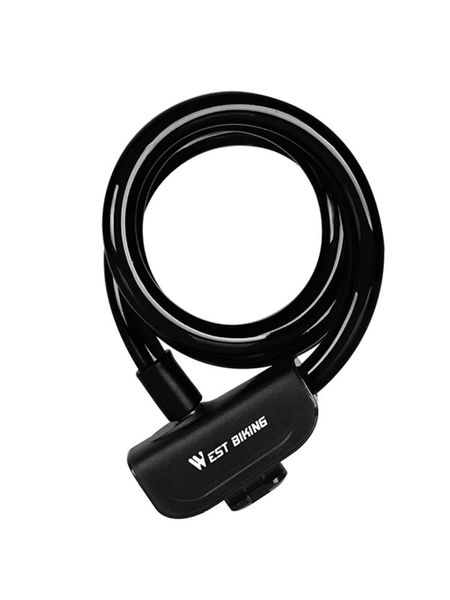 

bike locks west biking bicycle cable lock outdoor cycling anti-theft with keys steel wire security accessories 1.2m