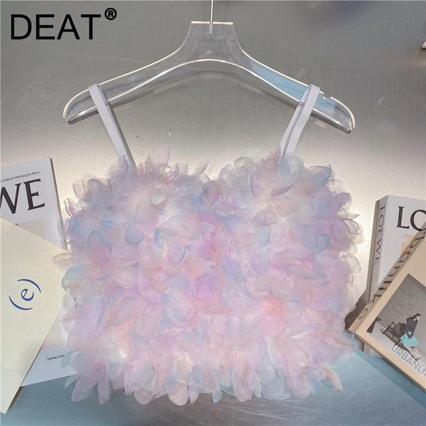 

women's tanks & camis deat women sling three-dimensional petals fashion temperament spring summer 2021 11d1789, White