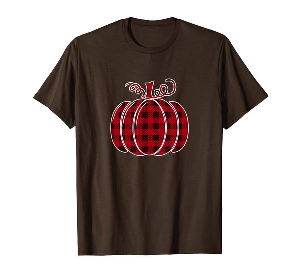 

pumpkin buffalo plaid apparel pumpkin thanksgiving gifts t-shirt, White;black